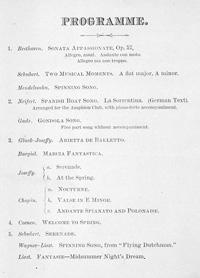 Program Book for 01-30-1885