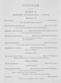 Program Book for 02-25-1885