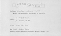 Program Book for 04-25-1885
