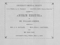 Program Book for 11-05-1886