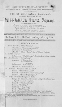 Program Book for 01-21-1888