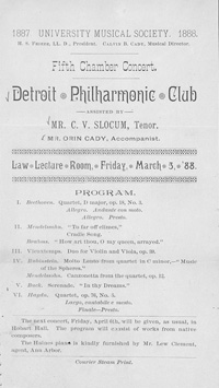 Program Book for 03-03-1888