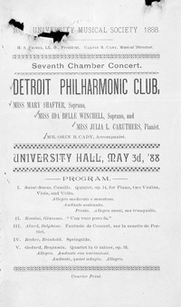 Program Book for 05-03-1888
