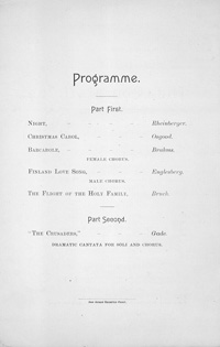Program Book for 02-28-1889