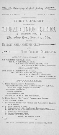 Program Book for 11-21-1889