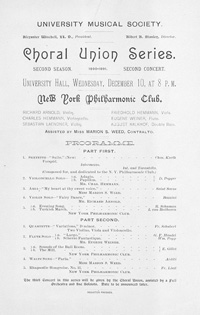 Program Book for 12-10-1890