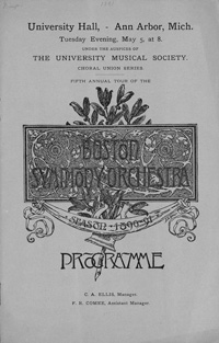 Program Book for 05-05-1891