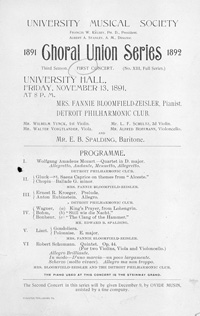 Program Book for 11-13-1891
