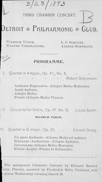 Program Book for 03-23-1893