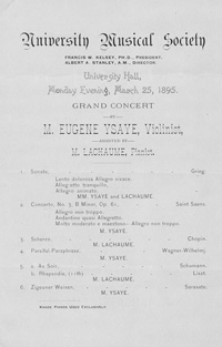 Program Book for 03-25-1895