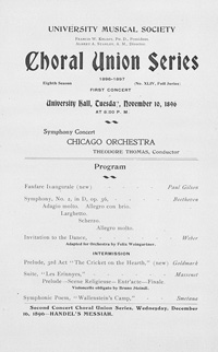 Program Book for 11-10-1896
