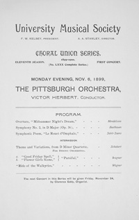 Program Book for 11-06-1899