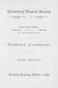 Program Book for 03-07-1899