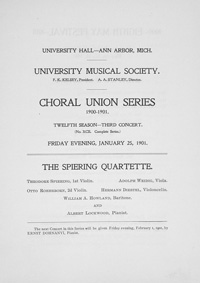 Program Book for 01-25-1901