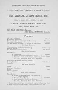 Program Book for 03-01-1901