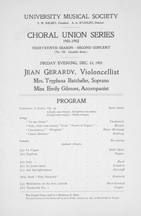 Program Book for 12-13-1901