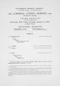 Program Book for 01-15-1904
