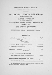 Program Book for 01-10-1905