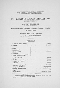 Program Book for 02-14-1905