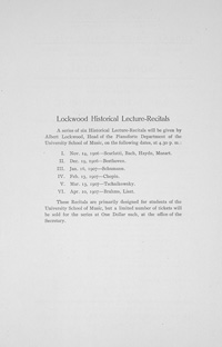 Program Book for 10-26-1906