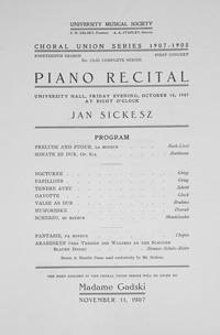 Program Book for 10-18-1907