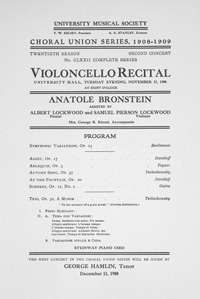 Program Book for 11-17-1908