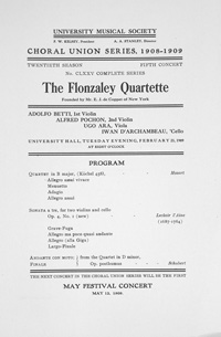 Program Book for 02-23-1909