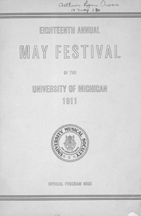 Program Book for 05-13-1911