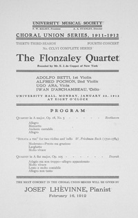 Program Book for 01-22-1912