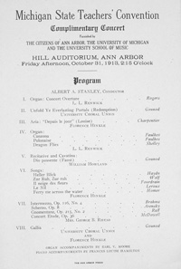 Program Book for 10-31-1913