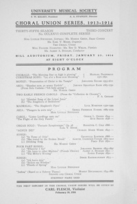 Program Book for 01-23-1914