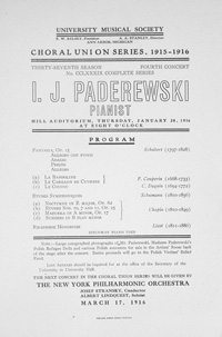 Program Book for 01-20-1916