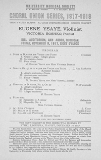 Program Book for 11-09-1917