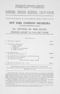 Program Book for 01-16-1918