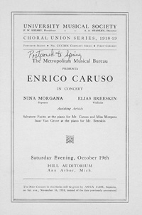 Program Book for 03-03-1919