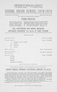 Program Book for 12-14-1918