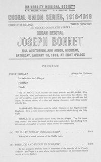 Program Book for 01-18-1919