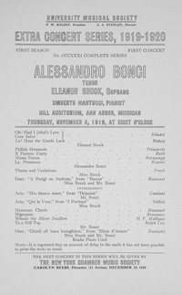 Program Book for 11-06-1919
