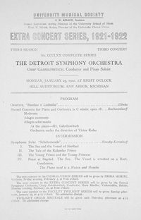 Program Book for 01-23-1922
