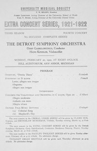 Program Book for 02-20-1922