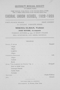 Program Book for 10-24-1922