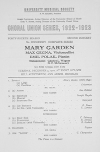 Program Book for 12-05-1922