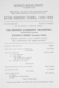 Program Book for 01-15-1923