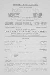 Program Book for 03-09-1923