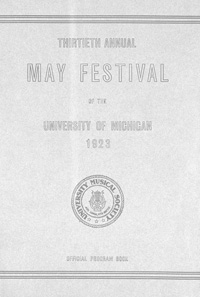 Program Book for 05-18-1923