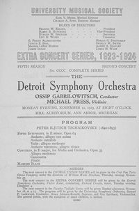Program Book for 11-12-1923