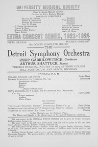 Program Book for 01-22-1924