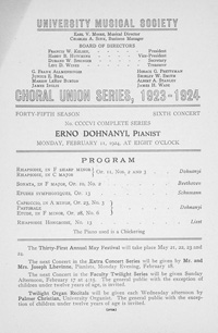 Program Book for 02-11-1924