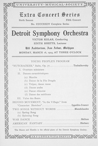 Program Book for 03-16-1925