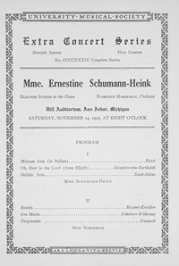Program Book for 11-14-1925